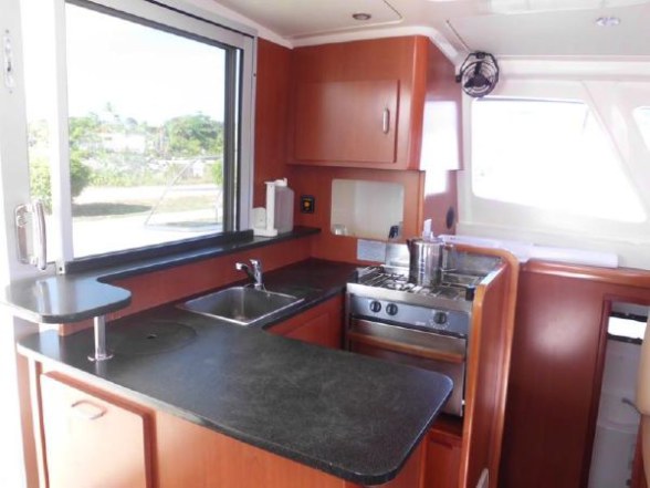 Used Sail Catamaran for Sale 2011 Leopard 38 Galley